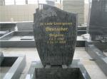 European style flower shape gray granite cemetery headstones