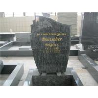 Buy cheap European style flower shape gray granite cemetery headstones product