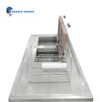 Two Tanks 96L Industrial Ultrasonic Cleaner With Cleaning Heating And Spraying