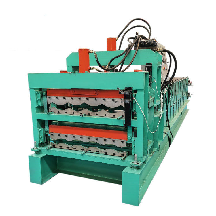 Metal Double Layer Wall Panel Roll Forming Machine 0.3-0.8mm Thickness