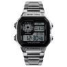 Buy cheap 45mm Stainless Steel Led Watch Waterproof OEM Goldtone Multi Functional from wholesalers