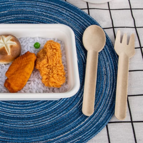 OEM Sugarcane Bagasse Cutlery Sugarcane Fork Grease Resistant