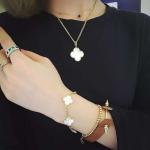 brand jewelry 18k gold necklace