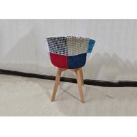 Buy cheap Upholstered Beech Dining Chair , Patchwork Fabric Dining Chairs With Arms product