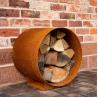 Buy cheap Outdoor Modular Metal Circular Firewood Storage Corten Steel Log Store from wholesalers