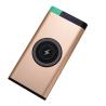 Buy cheap High Quality Gold Color 10000mAh Polymer Battery QI Wireless Charger Power Bank from wholesalers