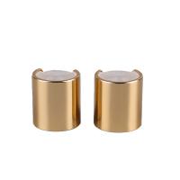 Buy cheap Cosmetic Packaging Lotion Bottle Caps 20mm Silver Aluminum Pressed Caps product