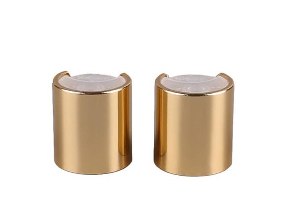 Buy cheap Cosmetic Packaging Lotion Bottle Caps 20mm Silver Aluminum Pressed Caps from wholesalers