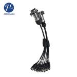 Black Color Rear View Camera Cable Trailer Connector Spiral Cable With 4M Length