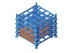 Durable Metal Rack Shelves Rust Resistant Foldable Warehouse Storage Rack
