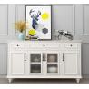 Buy cheap Beveled Edge Countertop Solid Wood Cabinets Living Room Display Cabinet from wholesalers