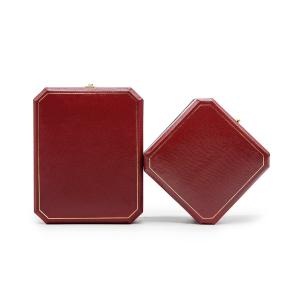 Buy cheap High-Grade Octagonal Diamonds Press Button Ring Box Hot Gold Pattern Necklace Bracelet Jewelry Packaging Box from wholesalers