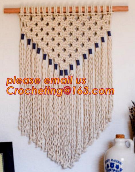 Buy cheap MACRAME LADIES BAG, MACRAME PLANT HANGING, MACRAME HANGING, MACRAME CUSHION COVER, MACRAME HAND BAND from wholesalers
