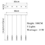 Long Crystal Staircase Chandelier Modern Design Indoor Lighting(WH-NC-100)