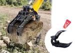 1 Ton - 65 Ton Excavator Mechanical Grapple For Grabbing Stone Wood
