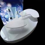 Custom Acrylic Cosmetic Display Stands for Skincare Products in Malls and