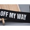 Buy cheap Clothing Custom 20mm Black Polyester Webbing White Logo Screen Printed Labels from wholesalers