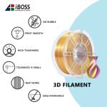 3D Printer Filament Silk Dual Color Purple Gold PLA 1.75MM Filament Toughness