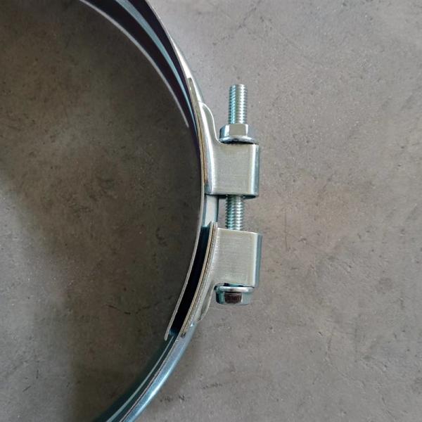 Buy cheap Havc Duct System Spiral Duct Clamp Rapid Lock Carbon Steel Wide Ring Clamps from wholesalers