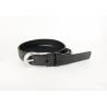 Buy cheap Durable Womens Genuine Leather Belt Embossing Silver Point Pin Buckle Wide 0.8 Inch (2.0cm) from wholesalers