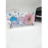 Buy cheap Inkjet Printing Acrylic Table Clock Engraving With Stainless Steel Stents from wholesalers