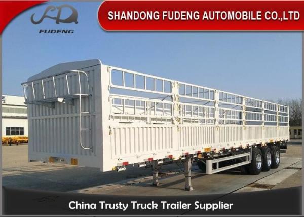 Buy cheap Carbon Steel Tri Axles Heavy Dropside Side Wall Trailer from wholesalers