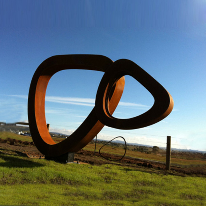 Contemporary Art Vintage Garden Design Ornament Outdoor Corten Steel Sculptures