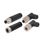 TPU PA66 M8 Waterproof Straight Assembly Connector B Code Male 5 Pin ROHS