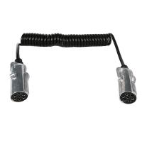 Buy cheap Precision 7 Pin Coiled Trailer Cable 24v N Type Metal Coiled Mains Cable ISO product