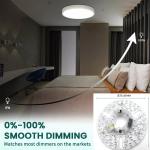 5CCT 18W/24W DIP Switch Ceiling Light Fan With Witch Power Replaces LED Module
