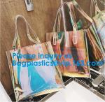 Reflective laser PU leather bag, Iridescent Tote, Fashion Holographic Handbag,