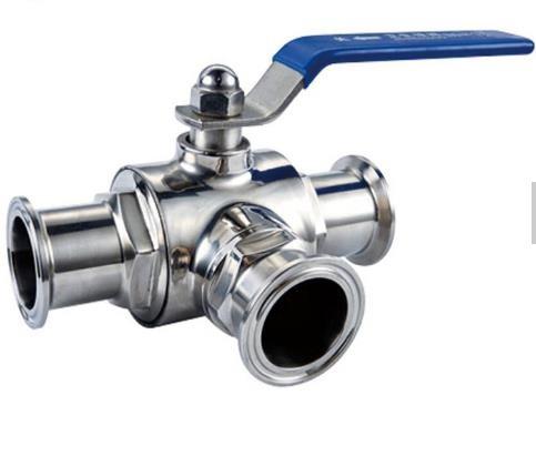 Buy cheap SMS AAA 10bar Stainless Steel Sanitary Valves Three Way 1/2 Inch Ball Valve from wholesalers