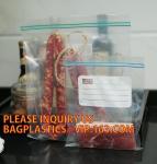 Merchandise Bags zipper transparent pure color bag, FDA Color zipper sandwich