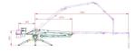 Building Site 13meters Concrete Pump Boom , 4kw Static Boom Placer