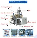 Stainless Steel Pasta Macaroni Making Equipment Production Line with 2000 KG