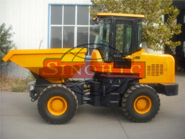 Buy cheap Construction / Articulated Front Loading Dumper 3 Tons Loading 2 Axles 4x4 Driving from wholesalers