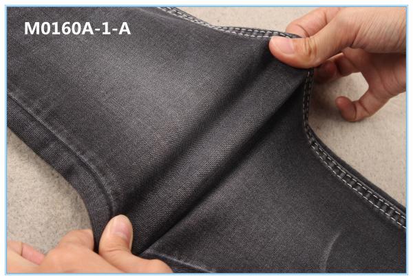 Buy cheap 8Oz TR Broken Twill Black Stretch Denim Fabric from wholesalers