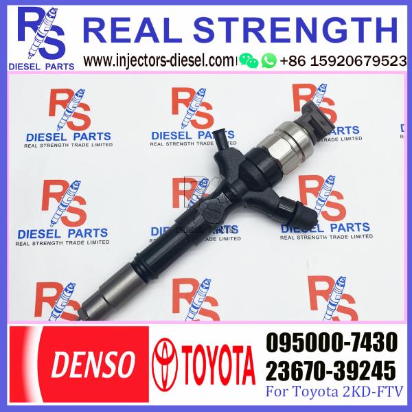Buy cheap For Toyo-ta Hiase / Hu X 2KD-FTV Common rail Injector 23670-39245 095000-7430 from wholesalers