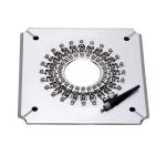 Buy cheap 24 Connectors SMA905 Polish Jig , Fiber Polishing Plate Long Service Life from wholesalers