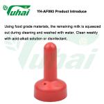 Orange Rubber Animal Feeding Teats Milk Bottle Nipple For Livestock Dummy