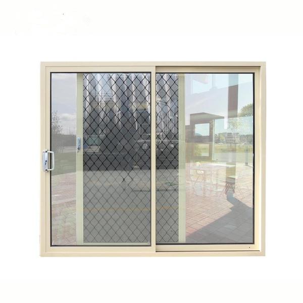 Buy cheap Aluminium Double Glass Sliding Door With Stainless Steel Security Mesh from wholesalers