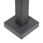 Square 42" Gooseneck Pedestal Metal Fab Products Black Powder Coated