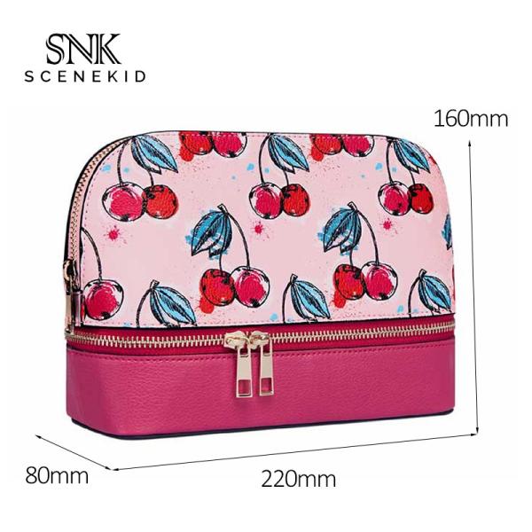 Buy cheap Women Waterproof PU Leather Portable Travel Makeup Bag With Mirror from wholesalers