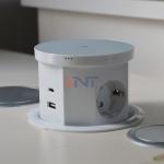 Kitchen Hidden Power Outlet Recessed Desktop PopUp USB Port AC 16A 220V Voltage