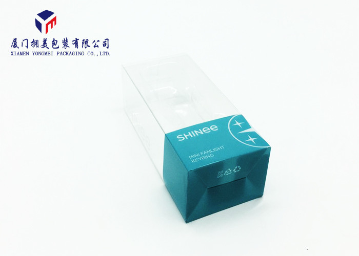 Keyring Transparent Plastic Box , Clear Pet Plastic Boxes 12.5cm Height