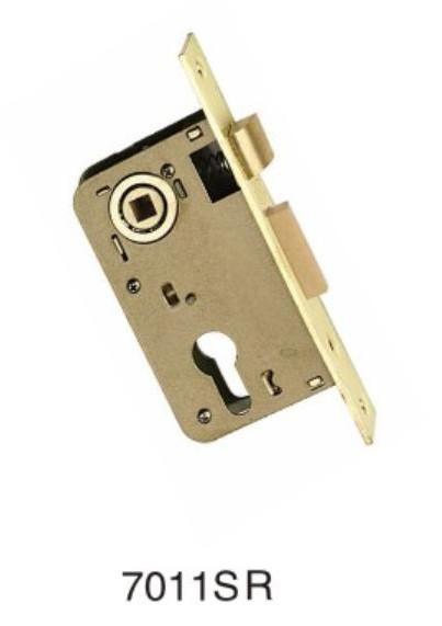 Buy cheap Brass Plated Door Security Mortise Lock Body Steel Round Bolt Cylinder from wholesalers