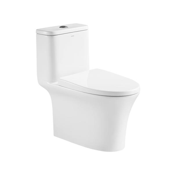 Buy cheap Round Bowl Elongated One Piece Toilets Dual Flush 0.9GPF from wholesalers