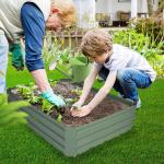 60x60x30cm Galvanized Steel Anti-Rust Raised Garden bed with Different Color