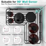 Rustproof Stainless Steel No Drilling Wall Mounted 3-Pack Adhesive Shower
