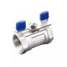 Buy cheap 1/2inch SS202 SS304 SS316 Metal Ball Valve Butterfly Handle Female And Female Connection from wholesalers